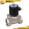 12v / 24v / 110v / 220v acero inoxidable material agua calentador válvula solenoide media presión y temperatura normal